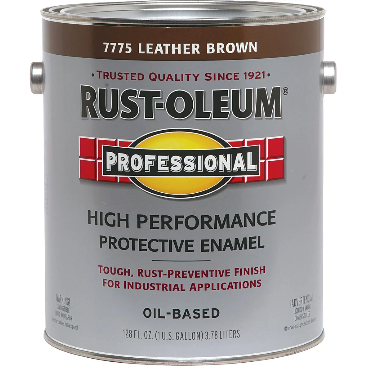 Advanced Rust-Oleum Professional Oil Based Gloss Protective Rust Control Enamel Leather Brown 1 Gal. Exceptional