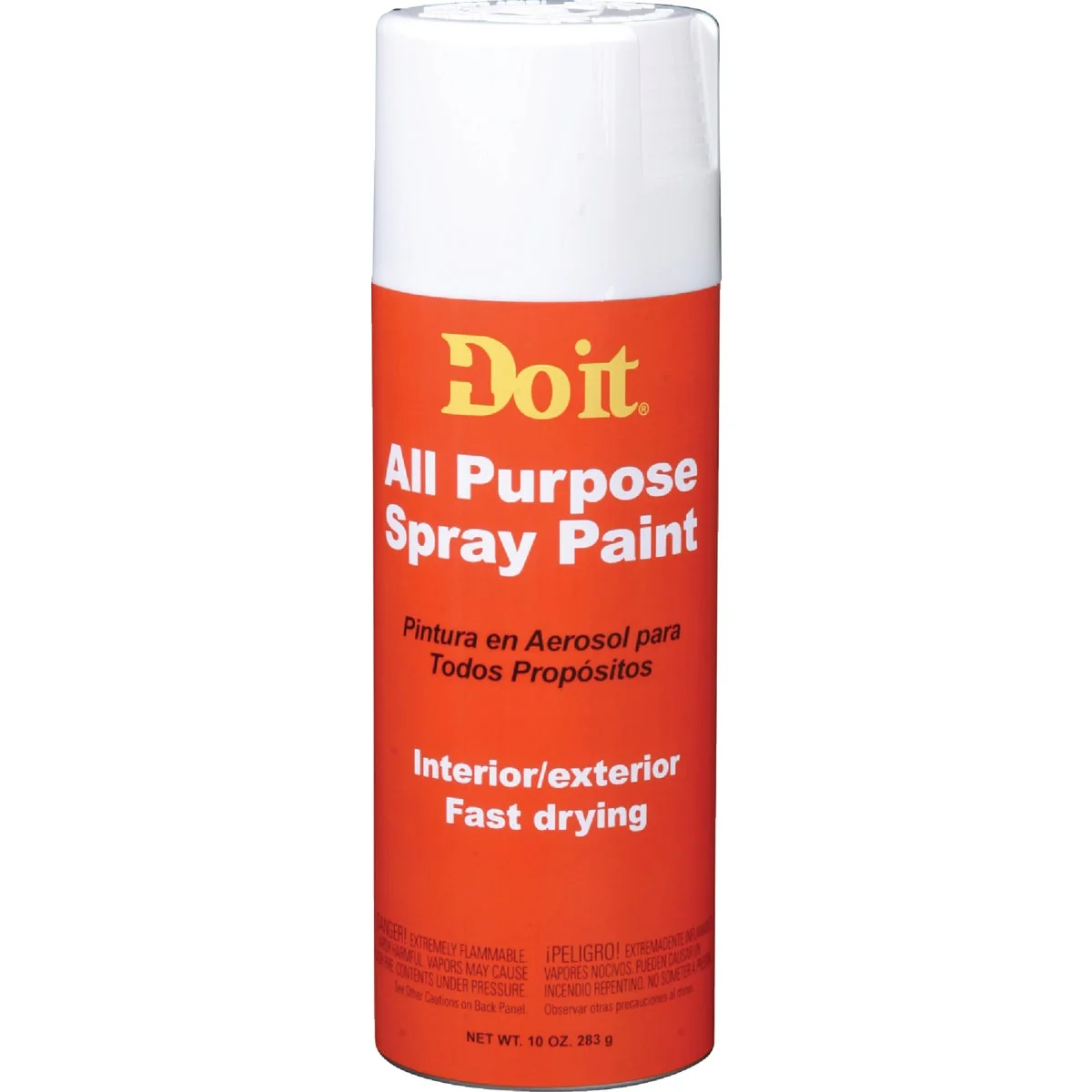 Solid Do it 10 Oz. Flat All Purpose Spray Paint White High-Quality