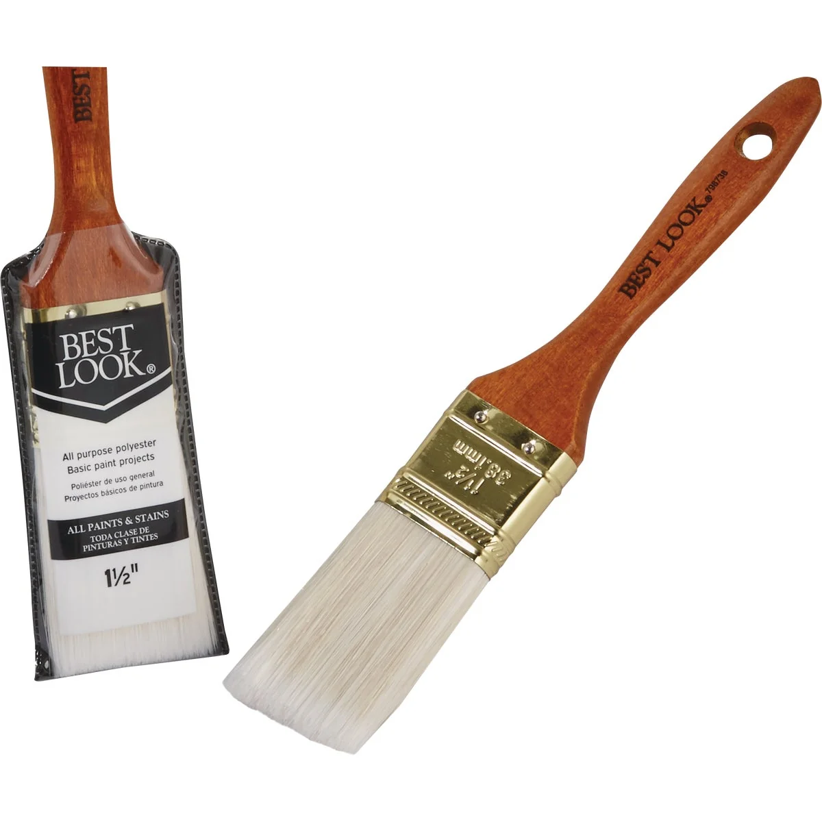 Dependable Look General Purpose 1.5 In. Flat Polyester Paint Brush Unique