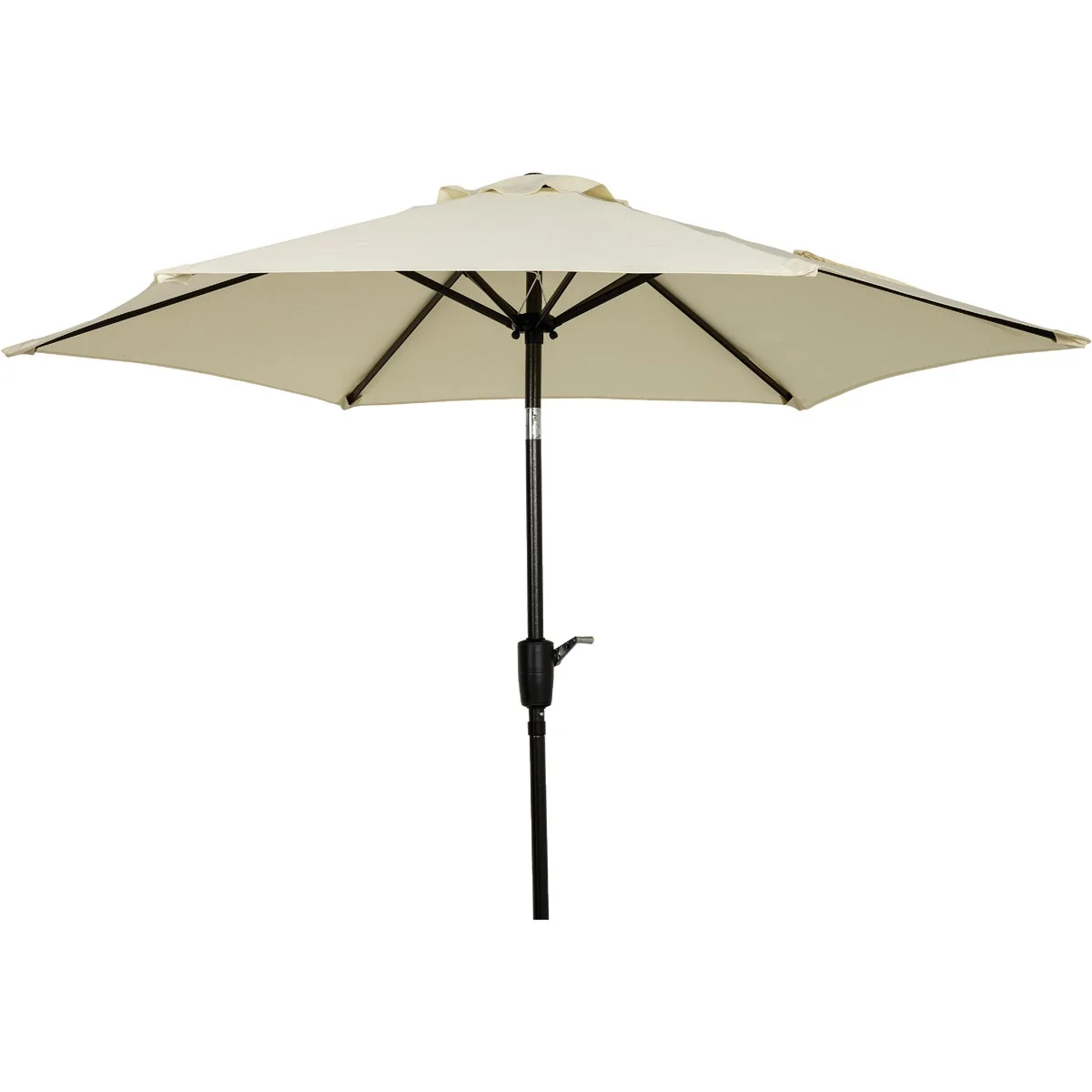 Superior Outdoor Expressions 7.5 Ft. Aluminum Tilt Crank Cream Patio Umbrella Environmentally Friendly