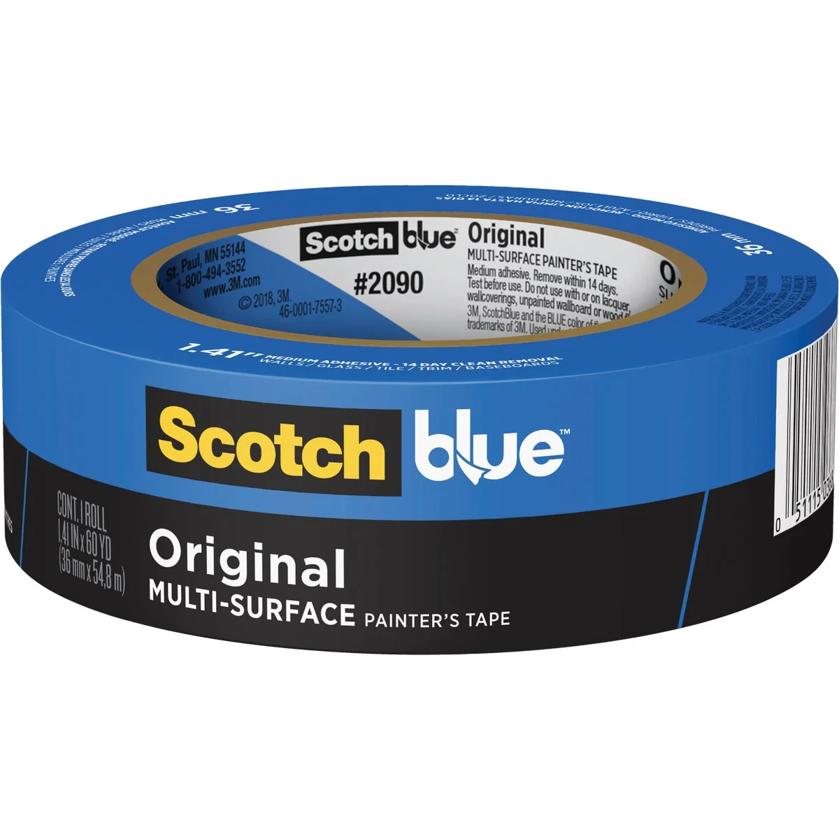 Innovative 3M Scotch Blue 1.41 In. x 60 Yd. Painter’s Tape Pure