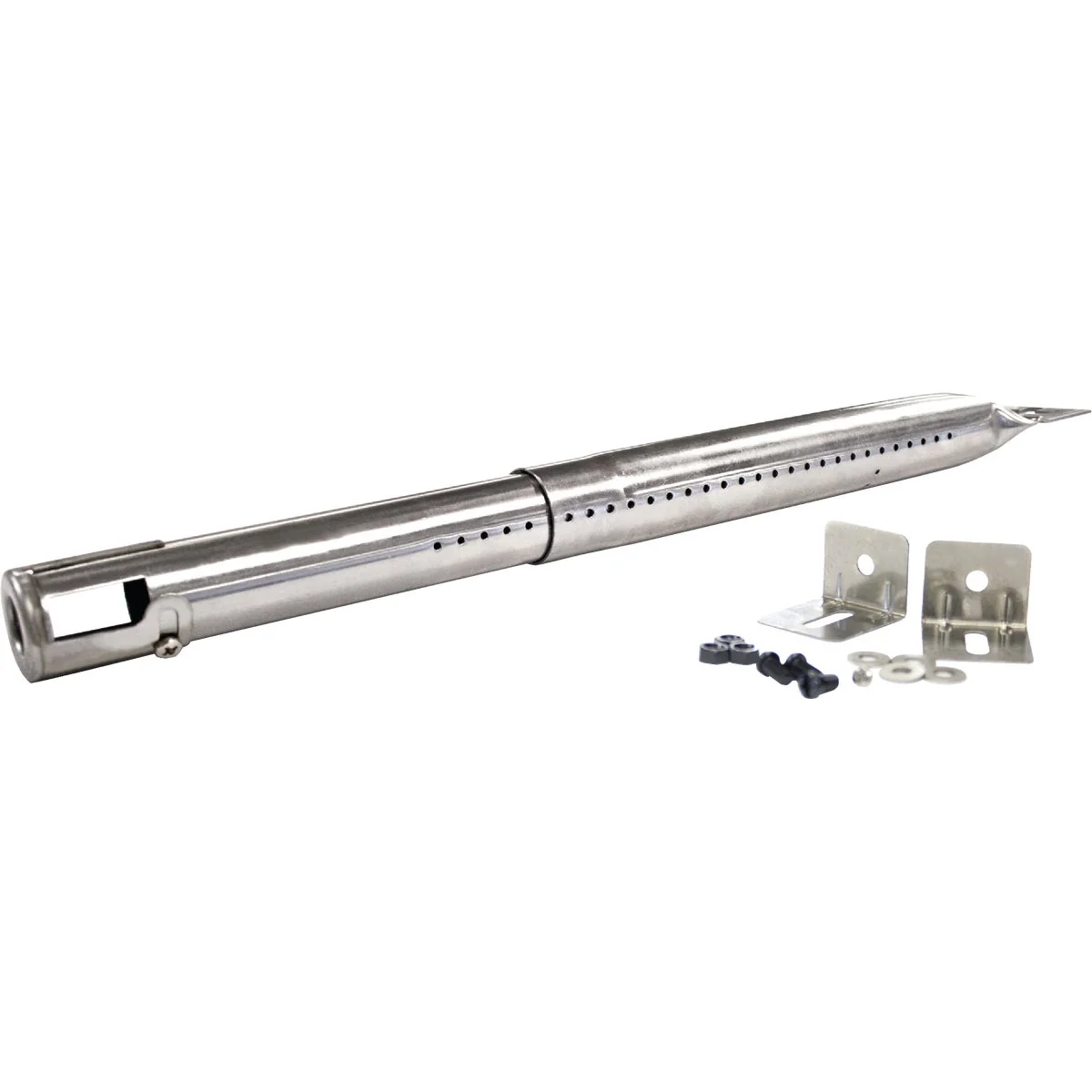 Minimalist GrillPro 14-3 4 In. to 18-1 2 In. Stainless Steel Universal Tube Grill Burner Long-Lasting