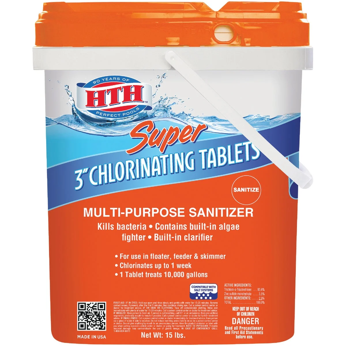 Flexible HTH 3 In. 15 Lb. Super Chlorine Tablet Original Design