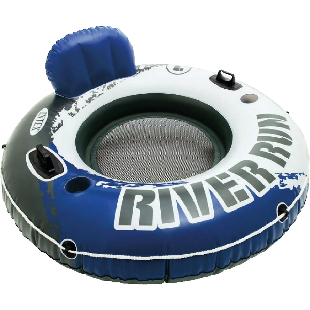 Trusted Intex River Run 53 In. Dia. Tube Float Blue White Breathable