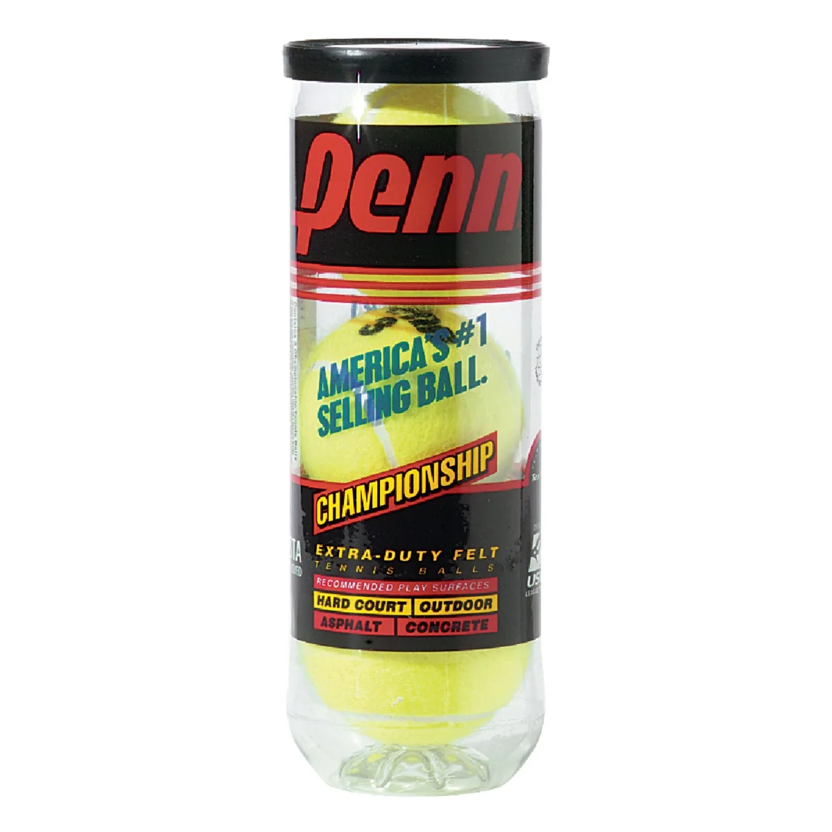 Fine Crafted Penn Extra-Duty Felt Championship Tennis Ball 3-Pack Minimalist