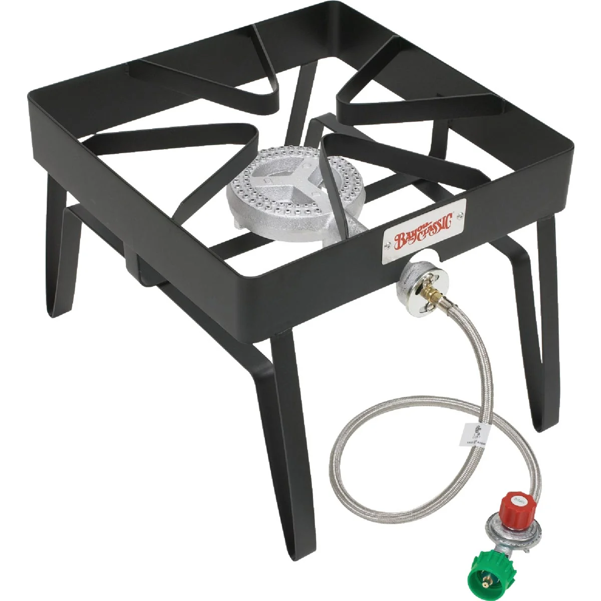 World-Class Bayou Classic 55 000 BTU Propane Gas Single Burner Patio Stove Steel Outdoor Cooker Original Design
