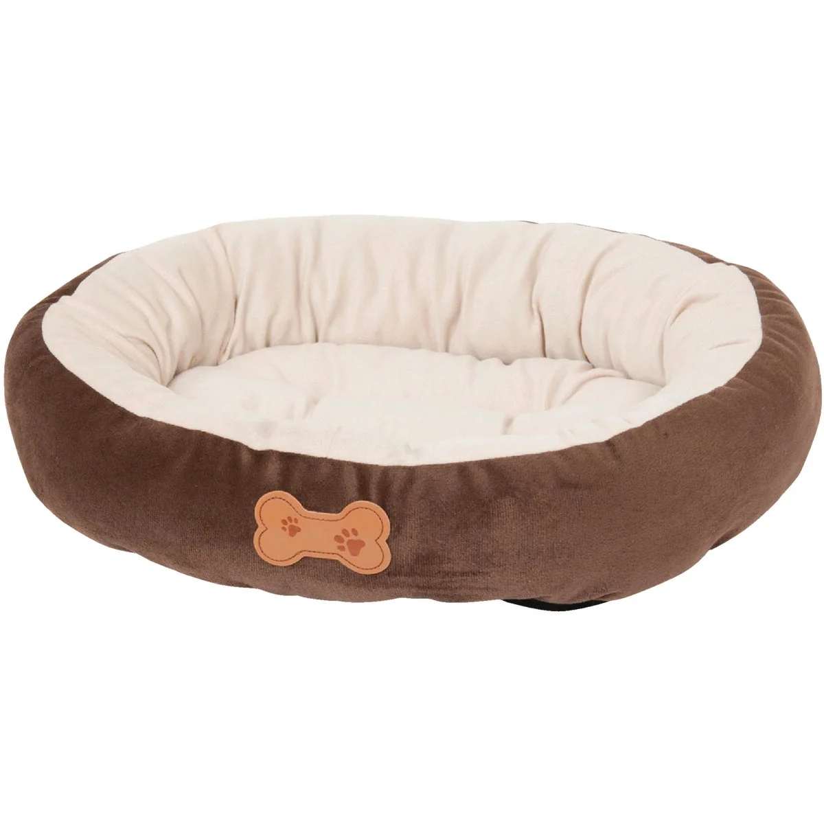 Verified Petmate Aspen Pet 20 In. W. x 16 In. L. Recycled Polyester Fiber Oval Dog Bed Smooth