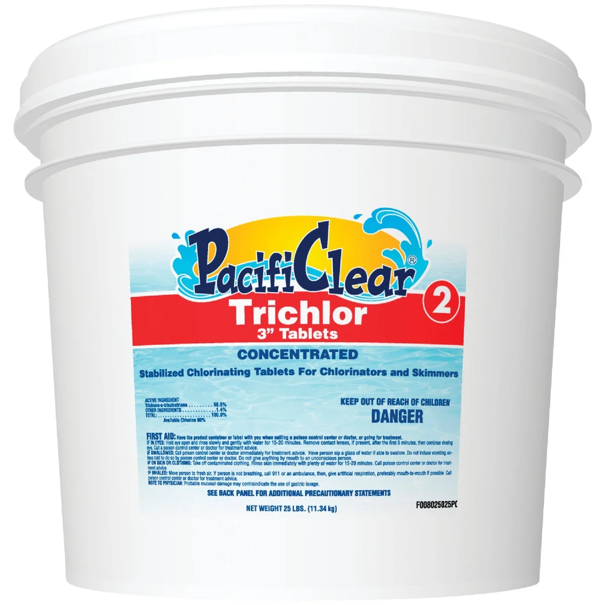 Original PacifiClear 3 In. 25 Lb. Trichlor Chlorine Tablet Outstanding