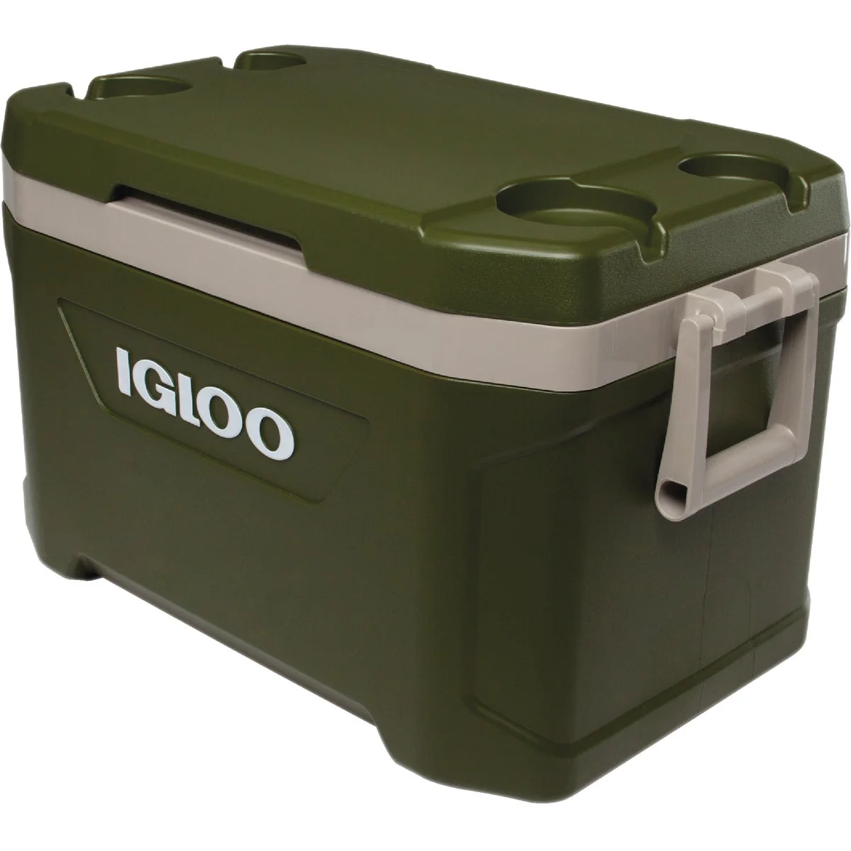 Reusable Igloo Sportsman Latitude 52 Qt. Cooler Tank Green Sandstone Recyclable