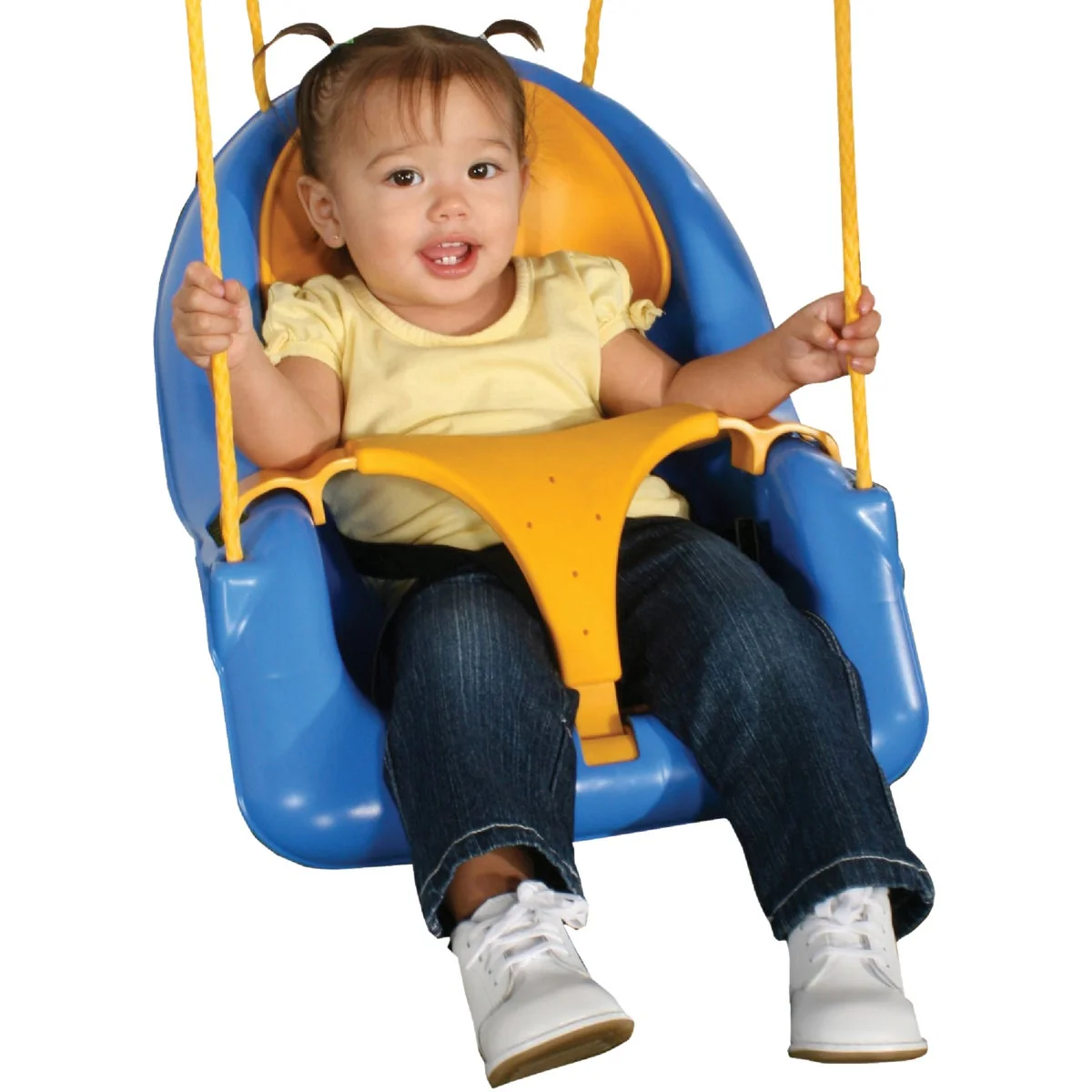 Outstanding Swing N Slide Comfy-N-Secure Toddler Blue Yellow Swing Practical