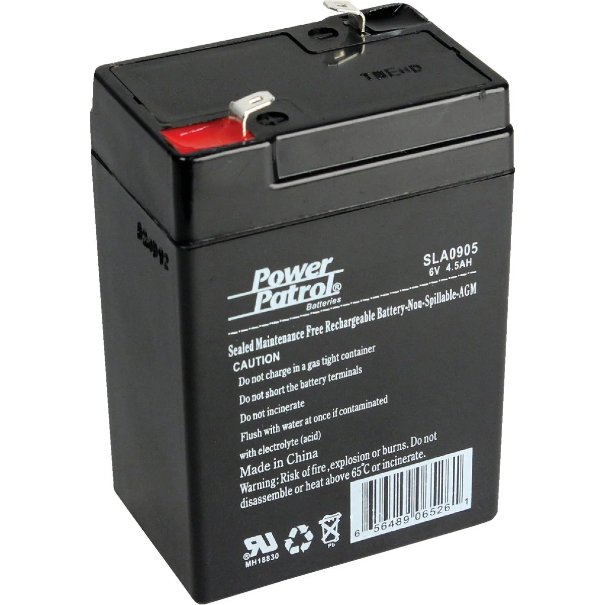 Efficient Interstate All Battery Power Patrol 6V 4.5A Security System Battery Prestigious