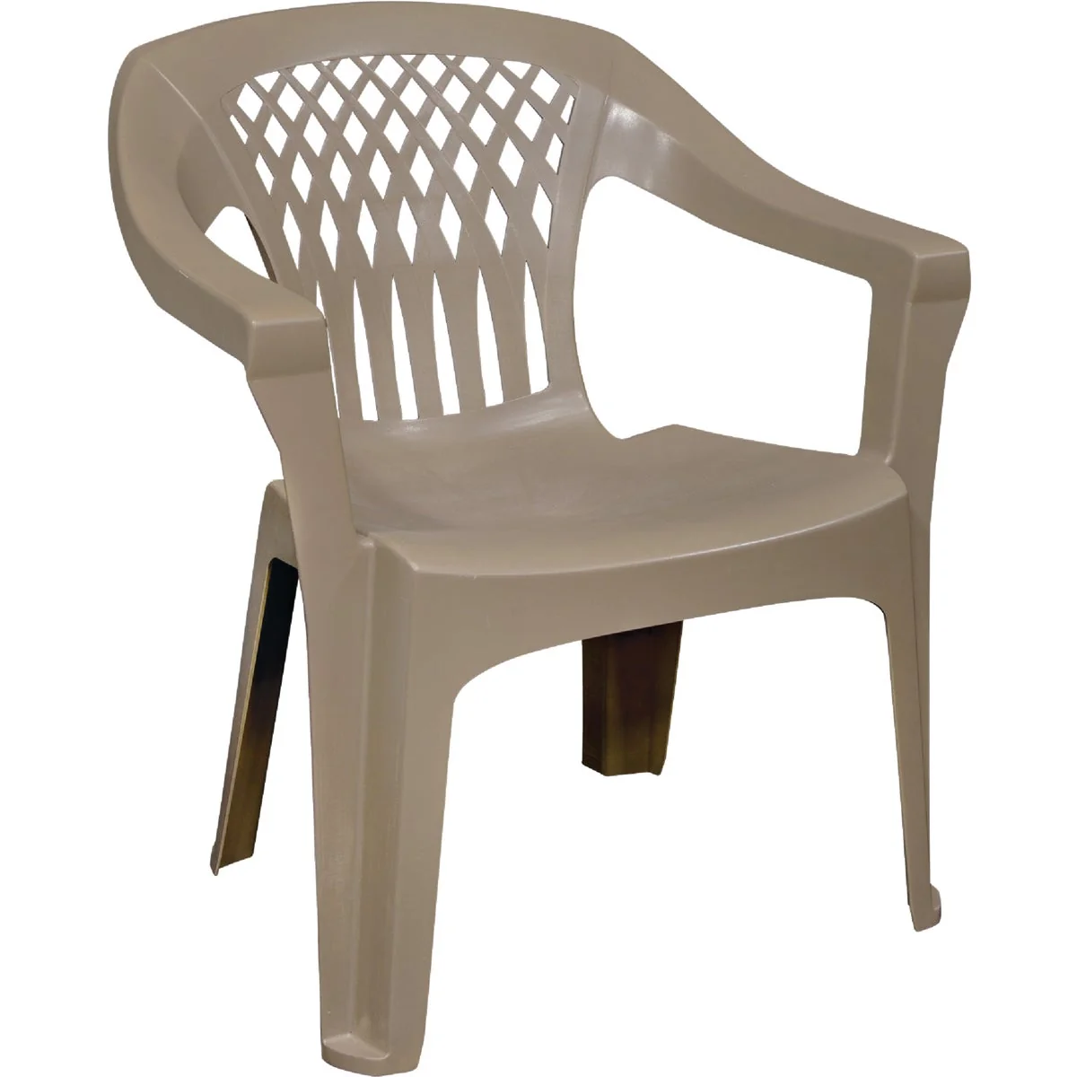 Sustainable Adams Big Easy Portobello Resin Stackable Chair High-Quality