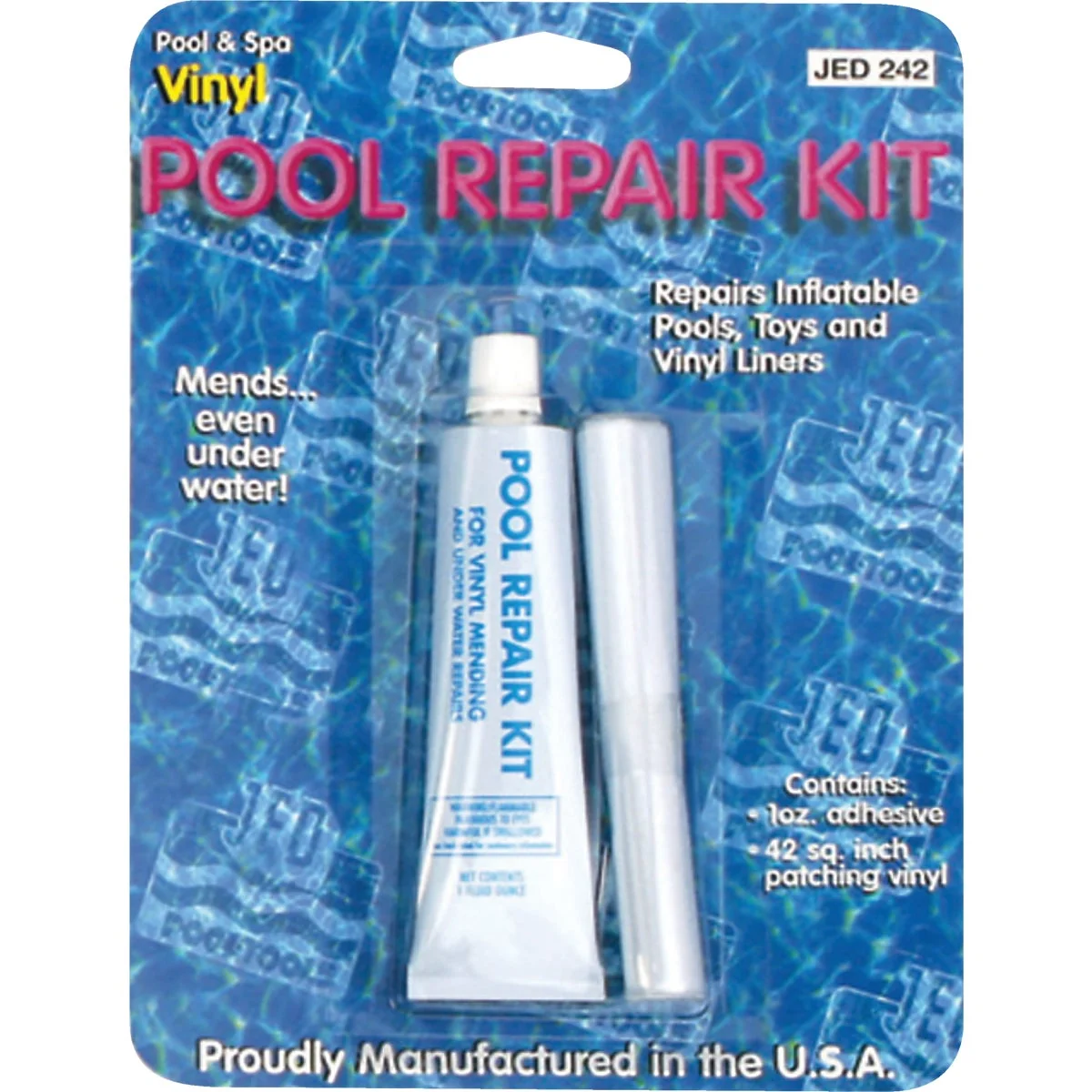 Modern JED Pool 42 Sq. In. Vinyl Pool Repair Kit Relaxed