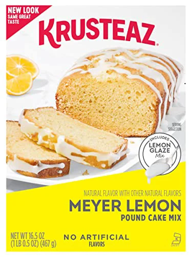 Pure Meyer Lemon Pound Cake Mix with Lemon Glaze 33 Ounce Organic