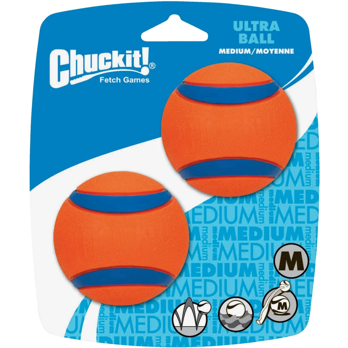 Functional Petmate Chuckit Medium Ultra Ball Dog Toy 2-Pack Crafted