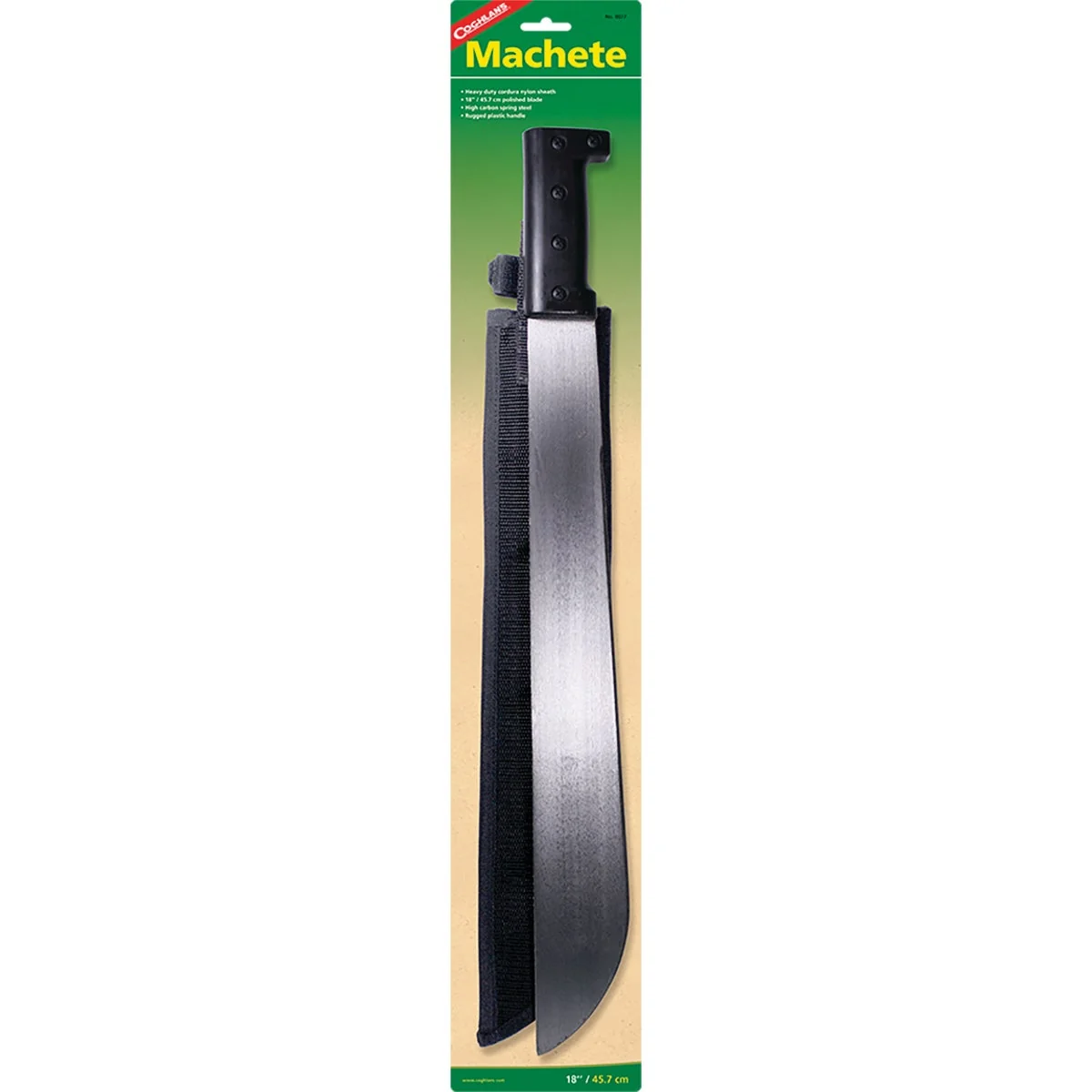 Fine Coghlans 18 In. High Carbon Steel Blade Machete Traditional