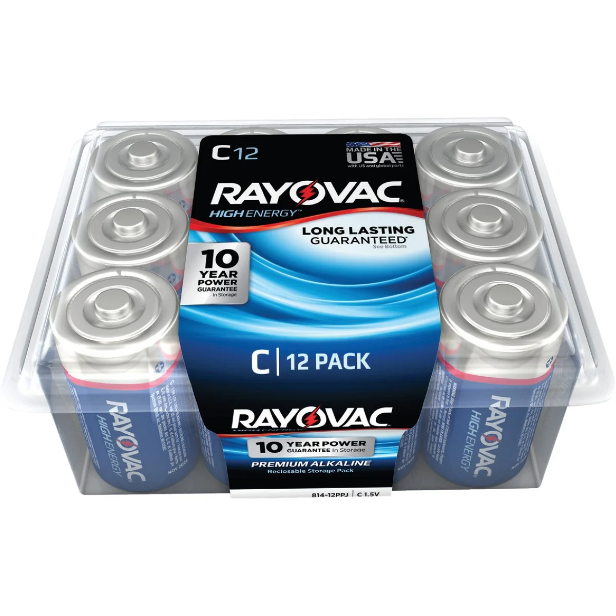Specialty Rayovac High Energy C Alkaline Battery 12-Pack Exceptional