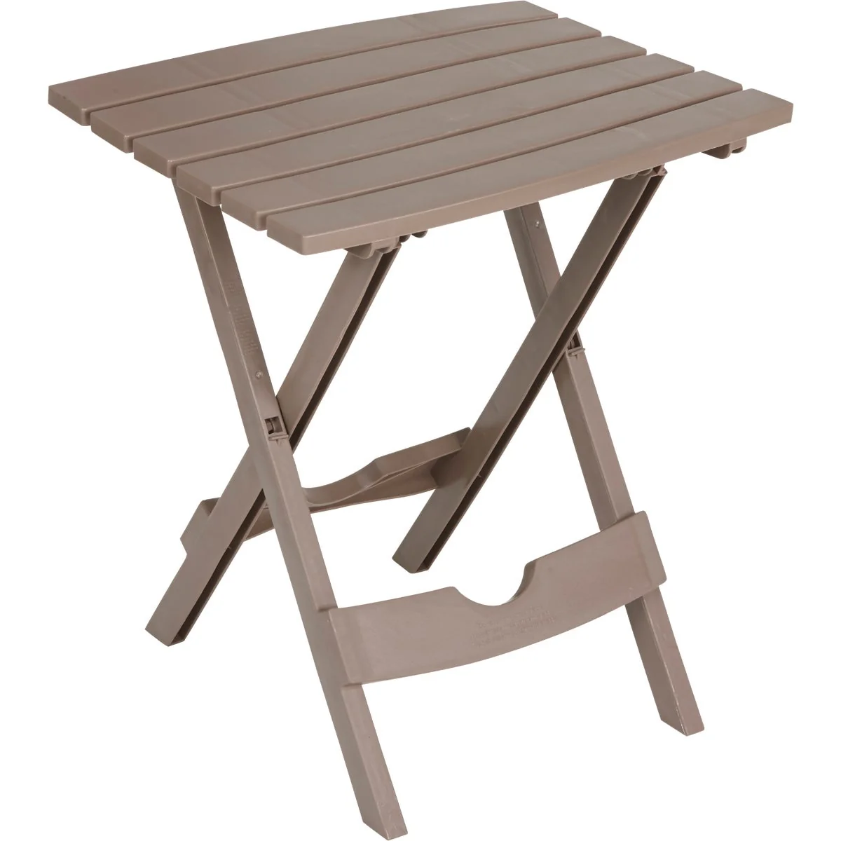 Flexible Adams Quik-Fold Portobello 15 In. x 17.5 In. Rectangle Resin Folding Side Table Trusted