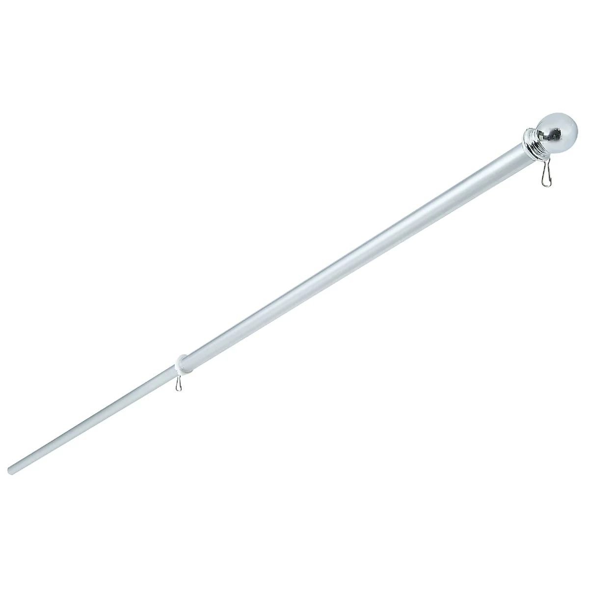 Superior Valley Forge 6 Ft. x 1 In. Aluminum Anti-Wrap Flag Pole Kit Soft