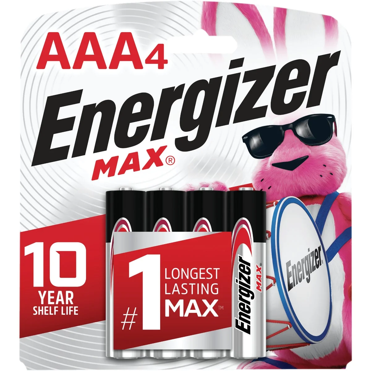 Fashionable Energizer Max AAA Alkaline Battery 4-Pack Dependable