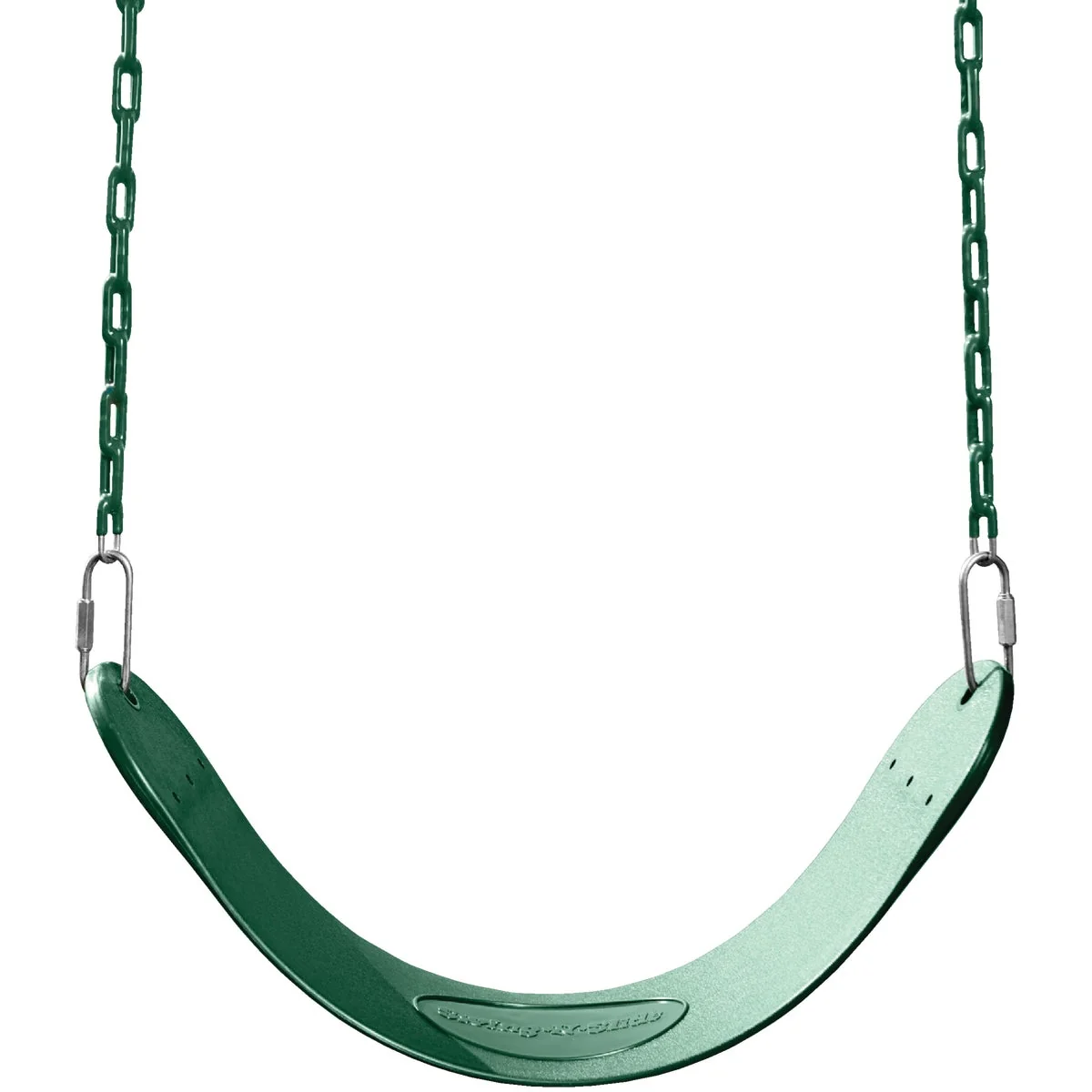 Practical Swing N Slide Curved Oval Green Swing Seat Premium