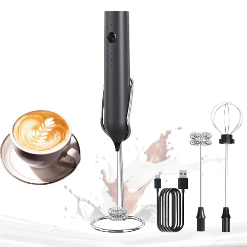 Expertly Made Rechargeable Milk Frother Pure