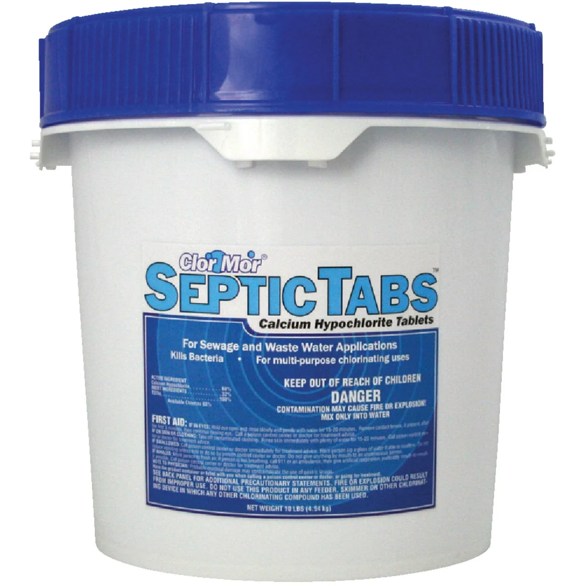 Green Chlor Mor Septic Tabs 10 Lb. Chlorine Tablet Powerful
