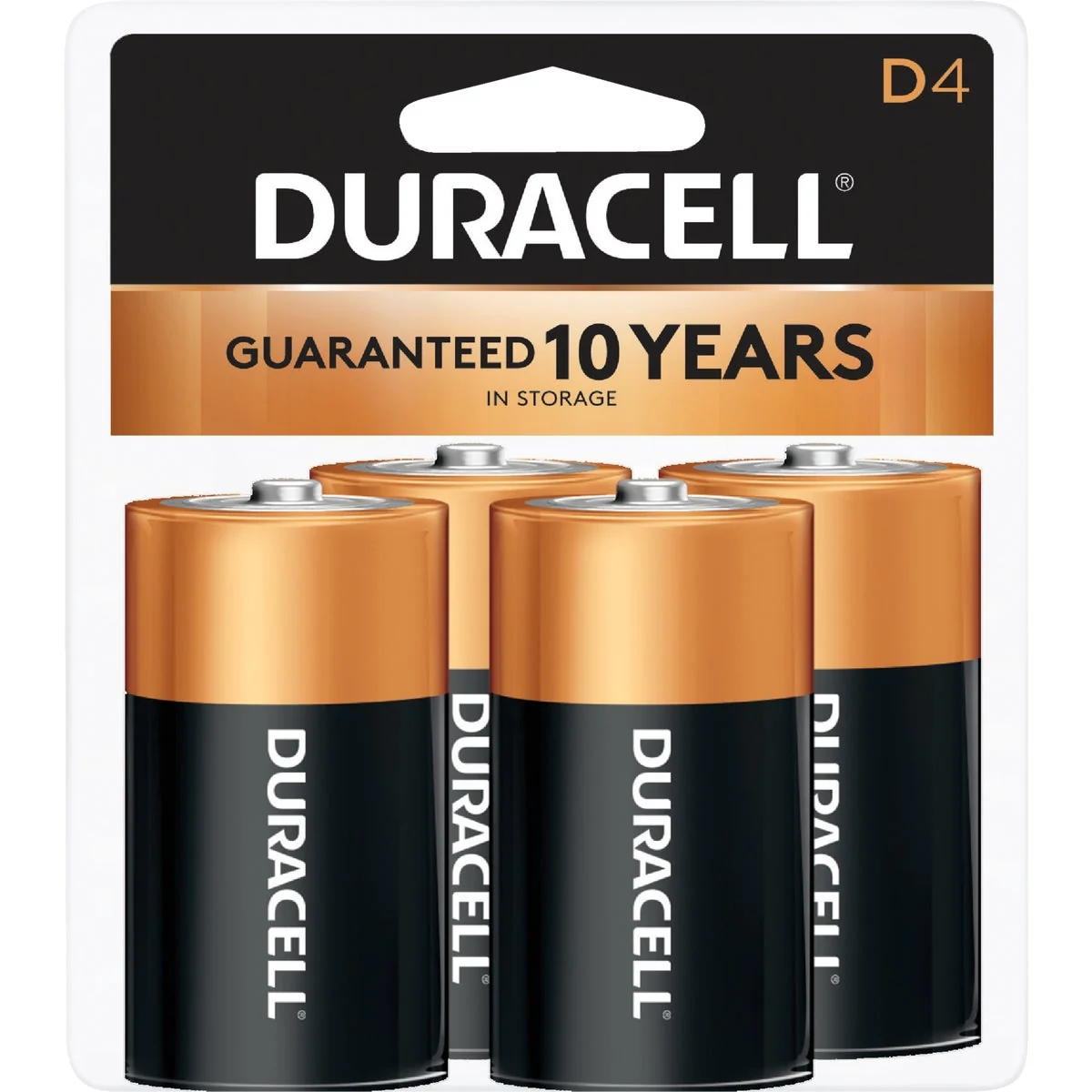 Practical Duracell CopperTop D Alkaline Battery 4-Pack Quality