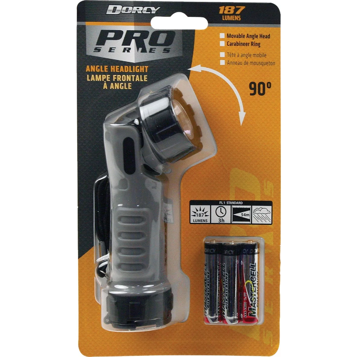 Genuine Dorcy Pro Series Swivel Head 3AAA LED Flashlight Secure