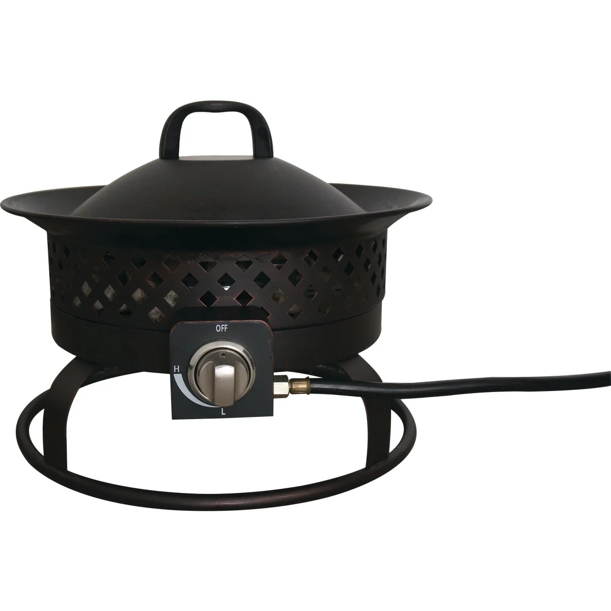 Sustainable Bond Aurora 18 In. Bronze Round Steel Gas Fire Pit Certified