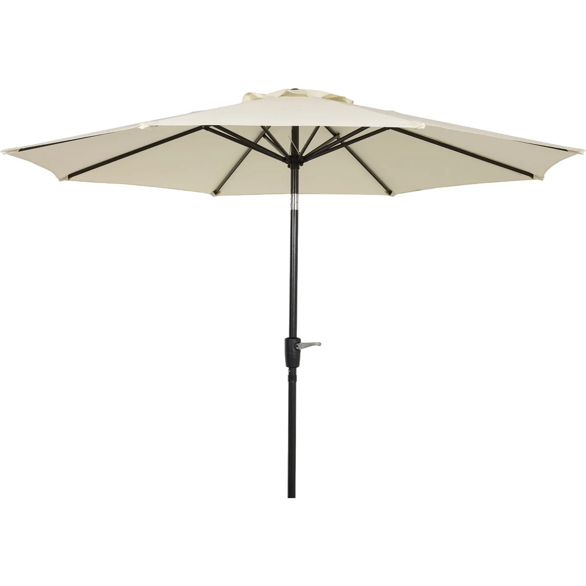 Luxury Outdoor Expressions 9 Ft. Aluminum Tilt Crank Cream Patio Umbrella Innovative