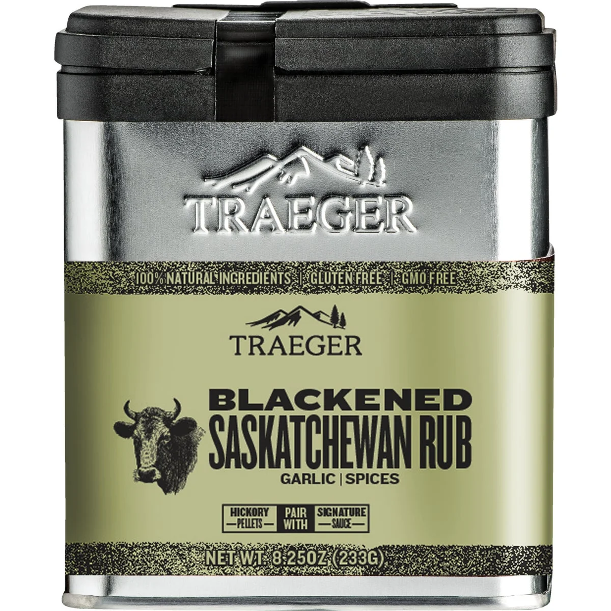 Easy-to-Use Traeger 8 Oz. Garlic Signature Spices Flavor Game Beef Poultry Seafood Blackened Saskatchewan Rub Clean