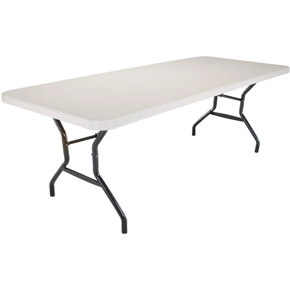 Lightweight Lifetime 8 Ft. x 30 In. White Granite Commercial Grade Folding Table First-Class