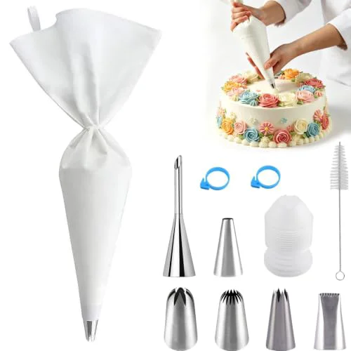 Environmentally Friendly USHYMJT Piping Bags and Tips Set 11 Count Green