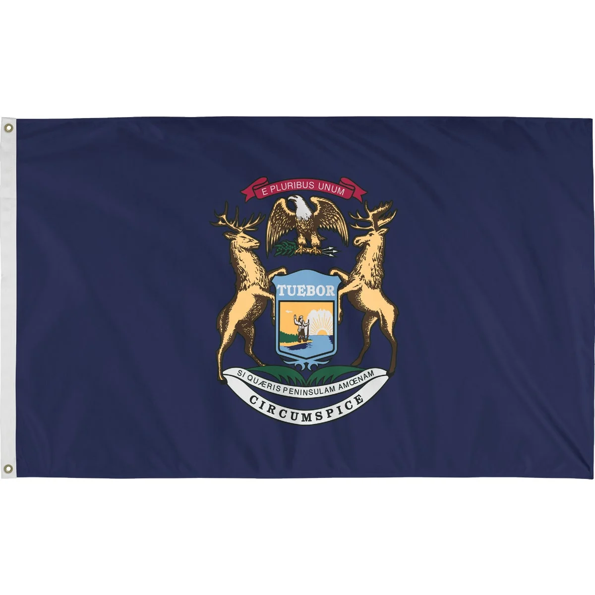 Environmentally Friendly Valley Forge 3 Ft. x 5 Ft. Nylon Michigan State Flag Comfortable