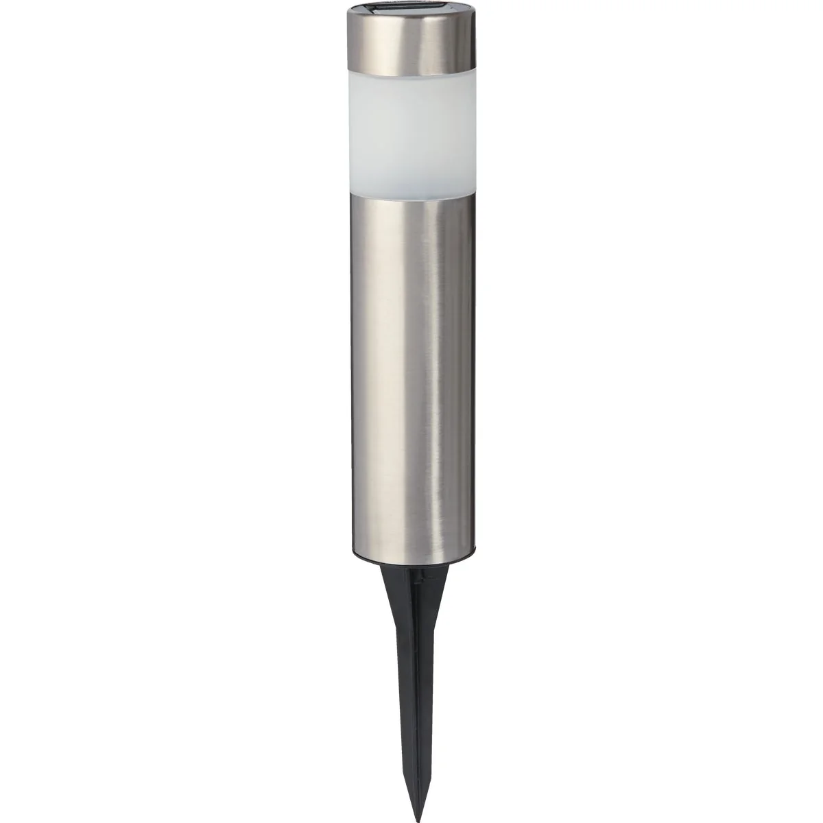 Certified Outdoor Expressions Stainless Steel 1.6 Lumens Bollard Solar Path Light Original