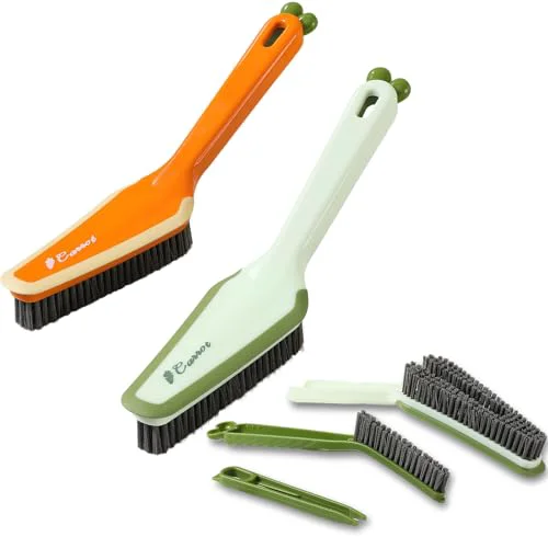 Smooth 3-in-1 Detail Cleaning Brush Crevice Grout Brush 2PCS 2 Count Relaxed
