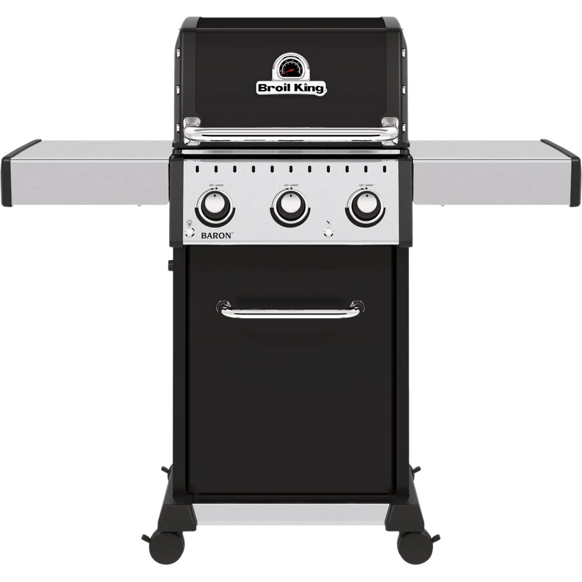Solid Broil King Baron 320 Pro 3-Burner Black 32 000 BTU Natural Gas Grill Verified