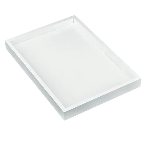 Pure Natural Bamboo Serving Tray Platter 13 x 9 Rectangular Solid