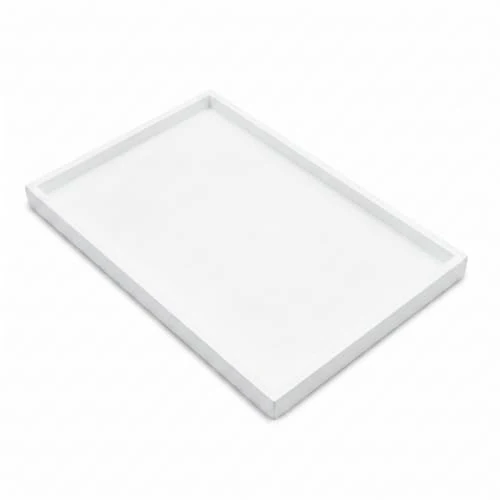 Practical Natural Bamboo Serving Tray Platter 17.75 x 11.8 Rectangular Green