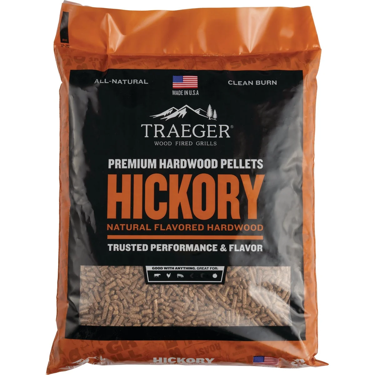 Relaxed Traeger 20 Lb. Hickory Wood Pellet Unique