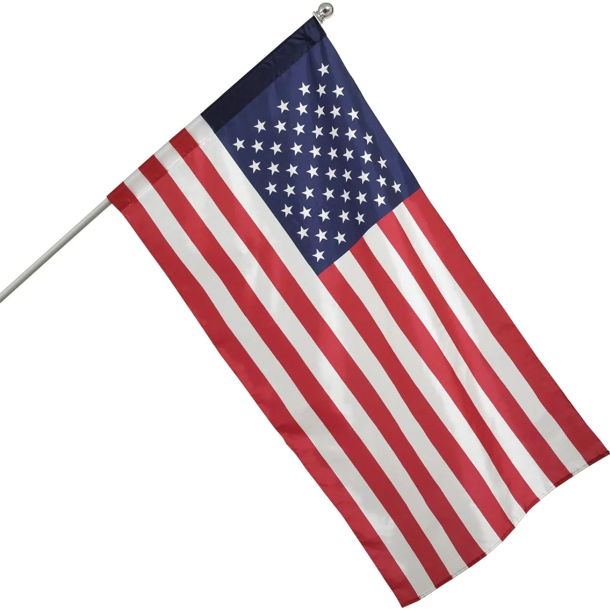 Reusable Valley Forge 2.5 Ft. x 4 Ft. Nylon American Flag 5 Ft. Pole Kit Proven