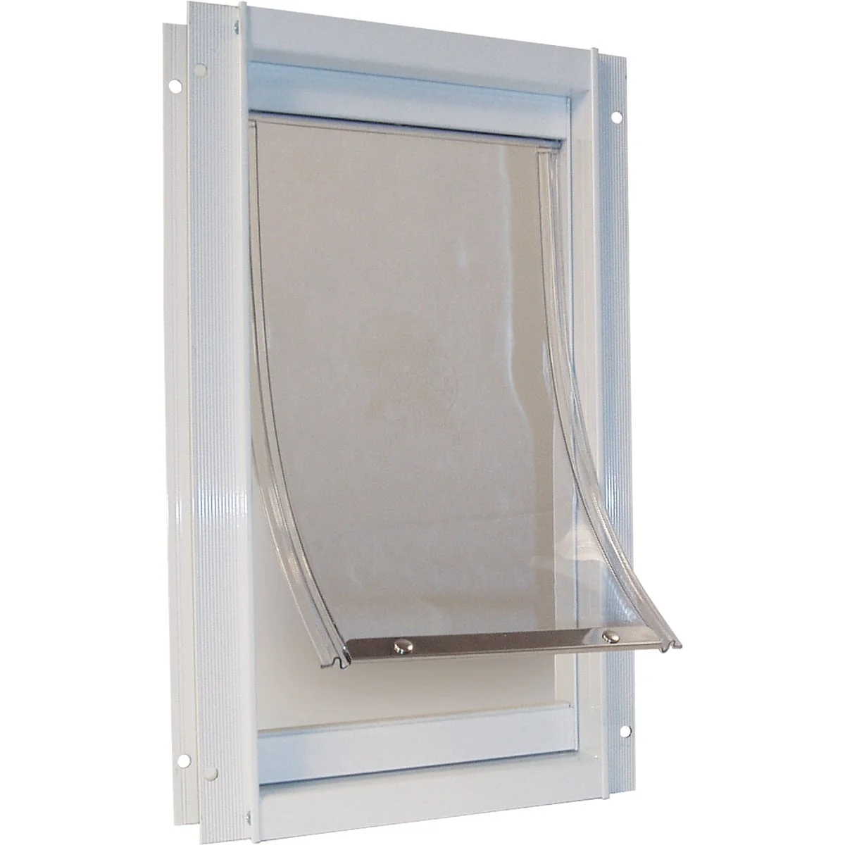 Soft I Pet 7 In. x 11-1 4 In. Medium Aluminum White Pet Door Sustainable