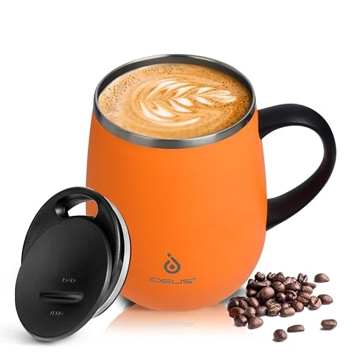 Practical 16 oz Insulated Coffee Mug with Lid and Handle Next-Generation