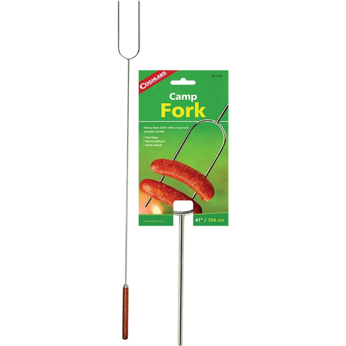 Exceptional Coghlans 41 In. Chrome-Plated Steel Heavy-Duty Camp Fork Artisan