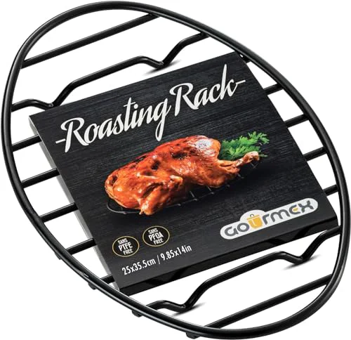 High-Quality Oval Cooling Rack with Integrated Feet Secure