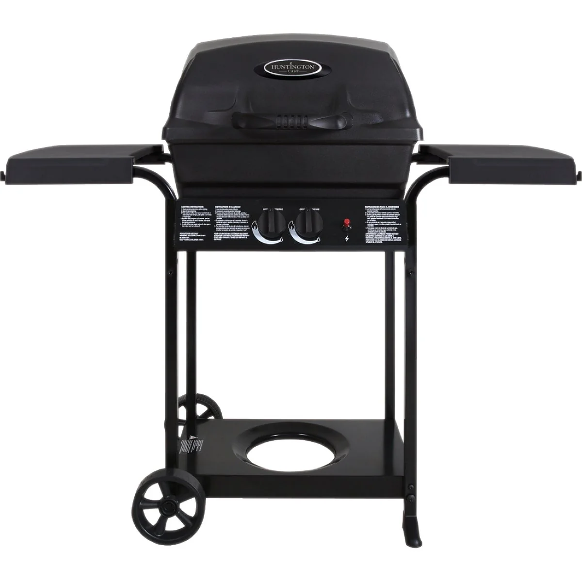 Certified Huntington 2-Burner Black 25 000 BTU LP Gas Grill Specialty