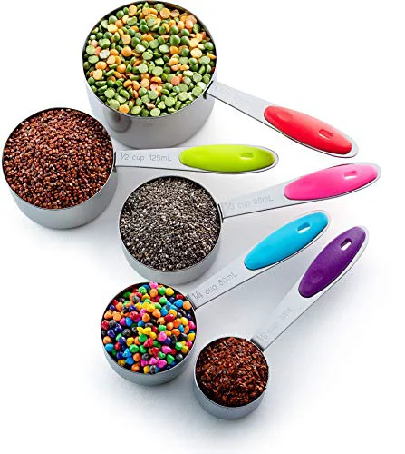 Quality Stainless Steel Measuring Cups Set of 6 Pure
