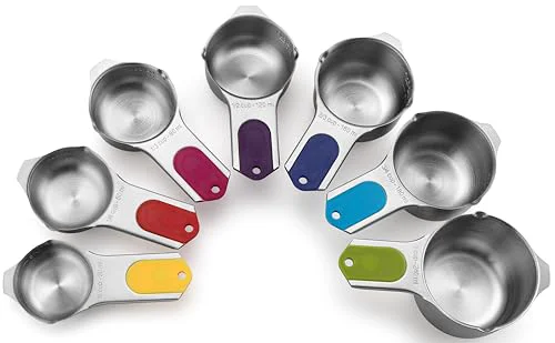 Breathable Magnetic Stainless Steel Measuring Cups Set of 7 Efficient