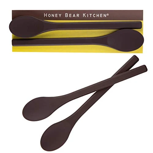 High-Quality Silicone Stirring Spoon 2 Count Certified